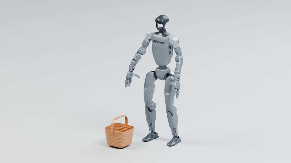 Simulated output for Lift and inspect a basket